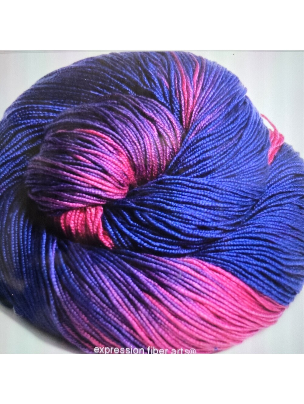 Expression Fiber Arts Purple Prickly Pear 100% Mulberry Silk DK weight